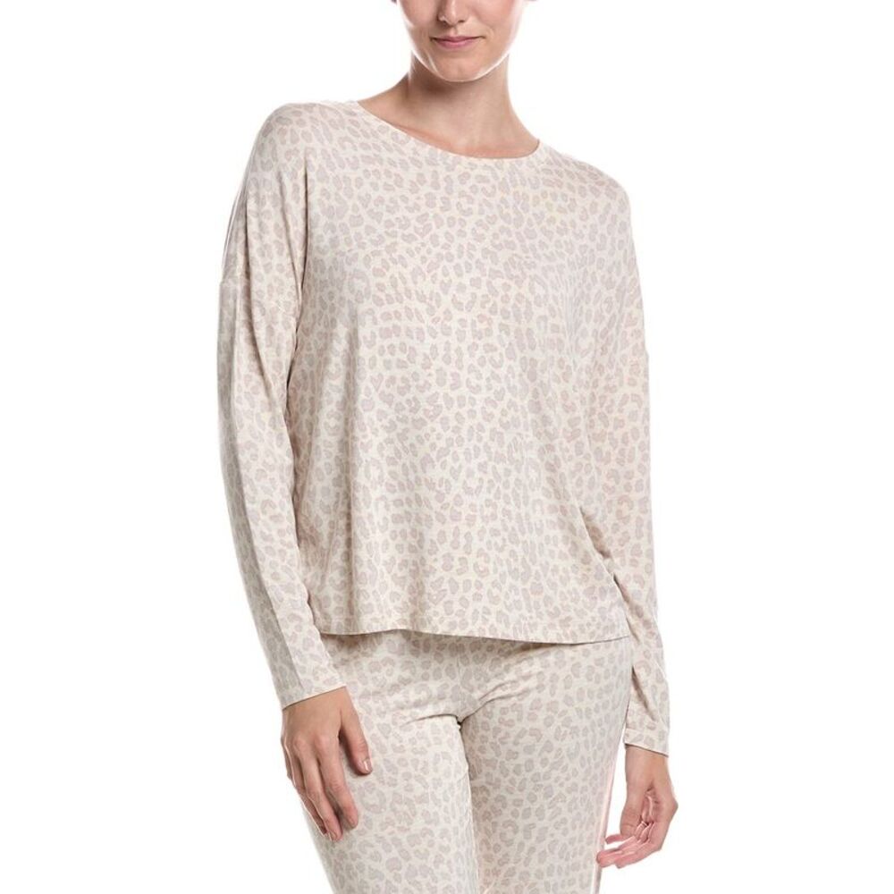 Pj Salvage Womens Luxe Leopard Top, Brown